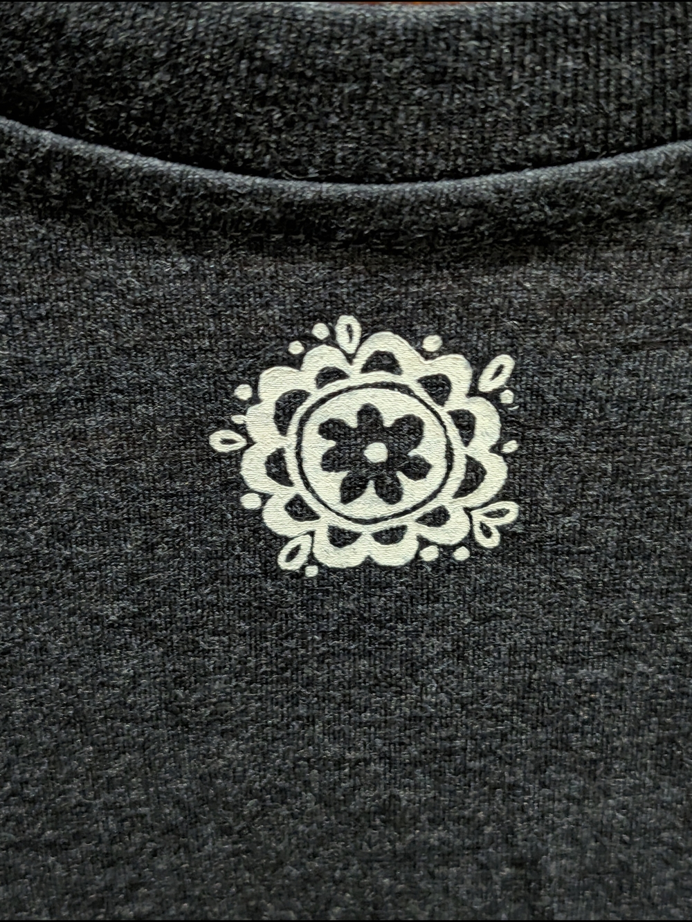 NATURAL LIFE Black Tee with Multicolor Floral Graphic - Picture 5 of 6